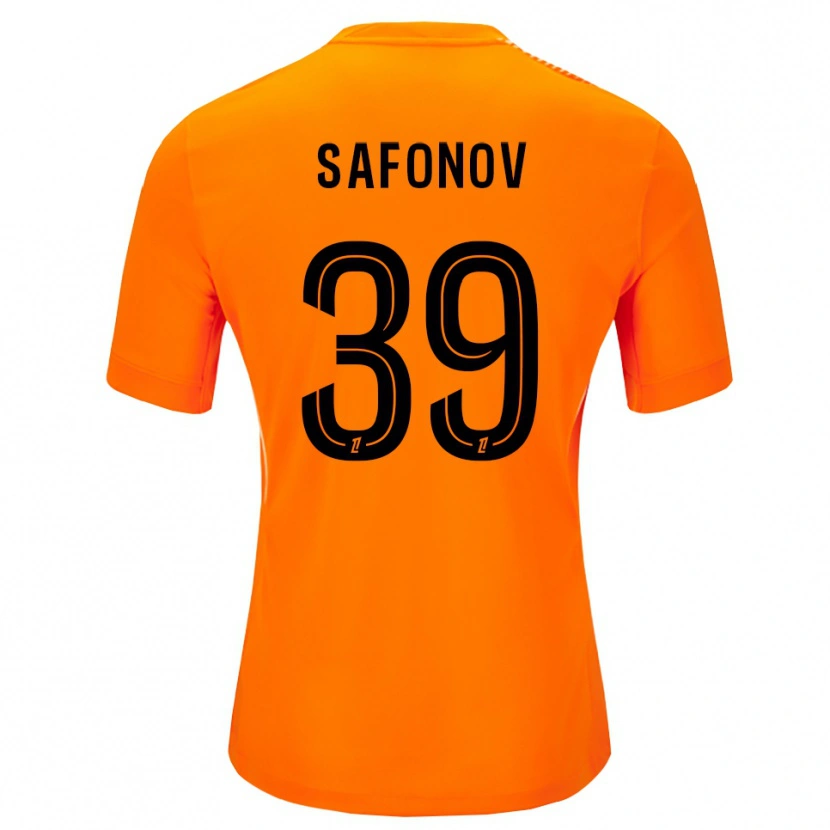 Danxen Män Matvey Safonov #39 Orange Svart Målvaktströja 2025/26 T-tröja