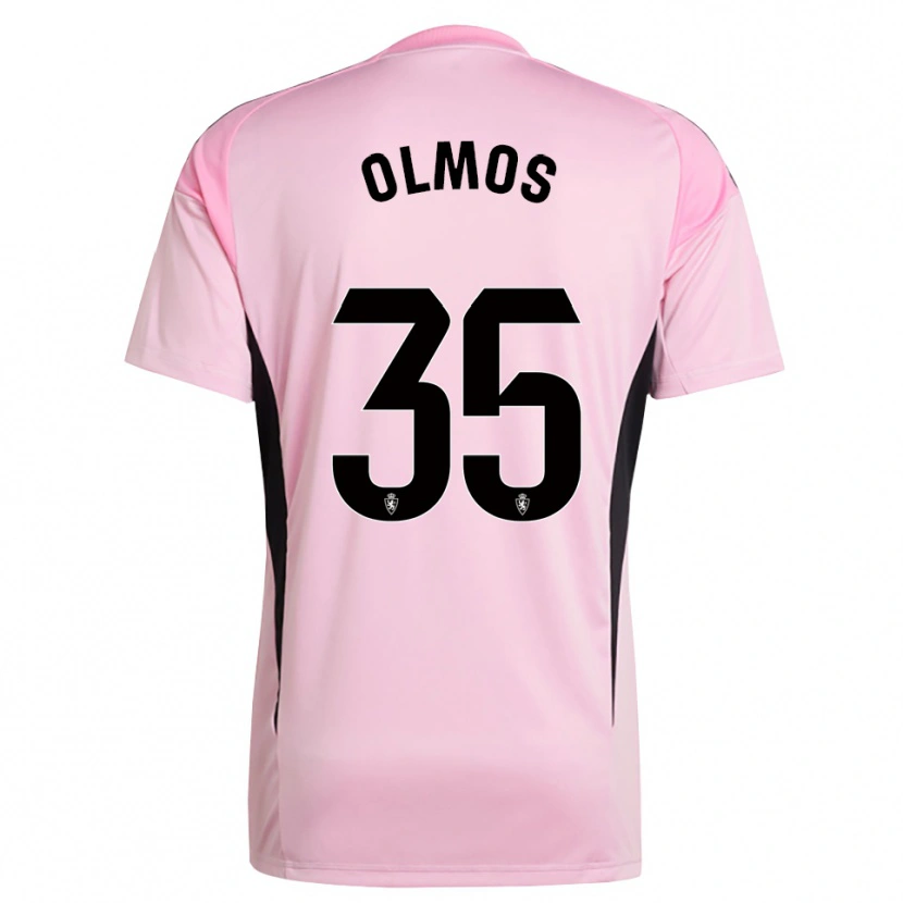 Danxen Män Lucas Olmos #35 Ljus Rosa Svart Målvaktströja 2025/26 T-tröja