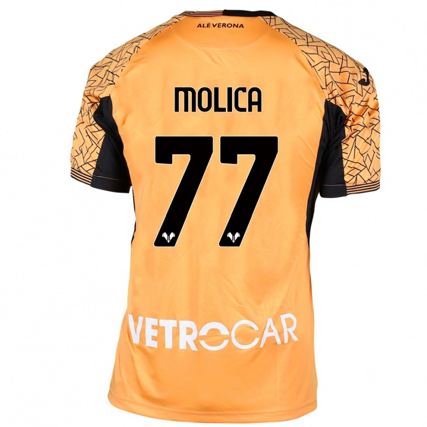 Danxen Män Francesco Molica #77 Orange Svart Vit Målvaktströja 2025/26 T-tröja