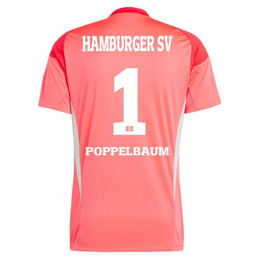 Danxen Män Colin Poppelbaum #1 Röd Orange Målvaktströja 2025/26 T-tröja