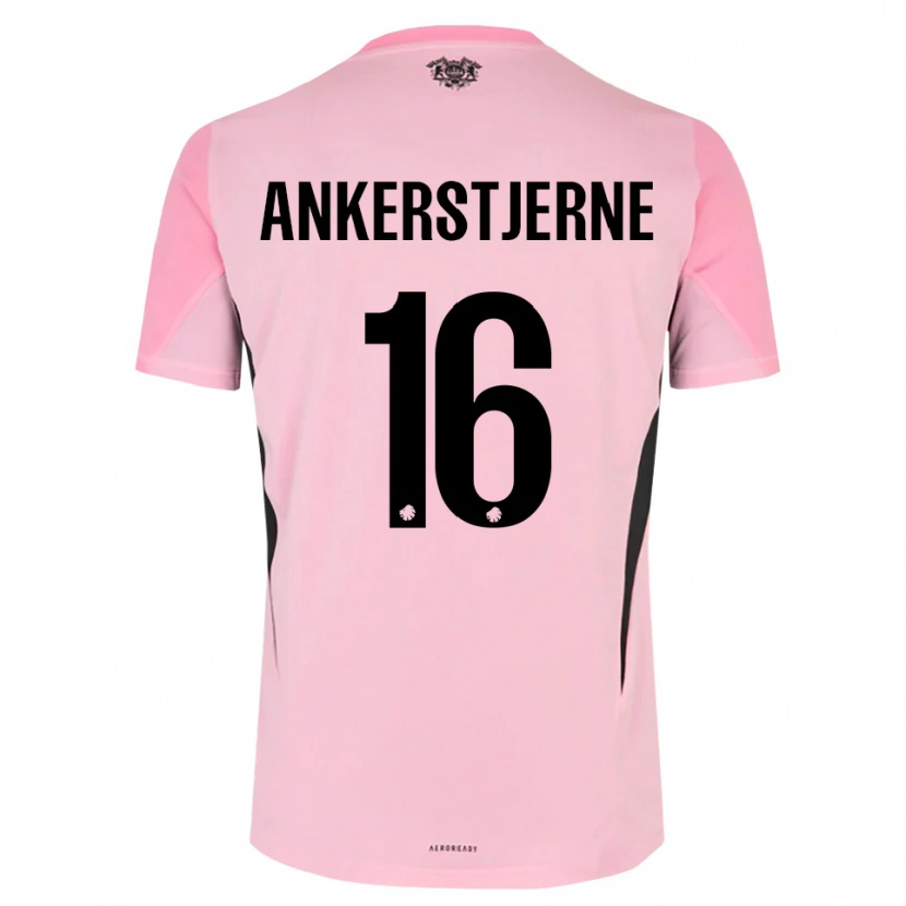 Danxen Män Ida Ankerstjerne #16 Rosa Svart Målvaktströja 2025/26 T-tröja