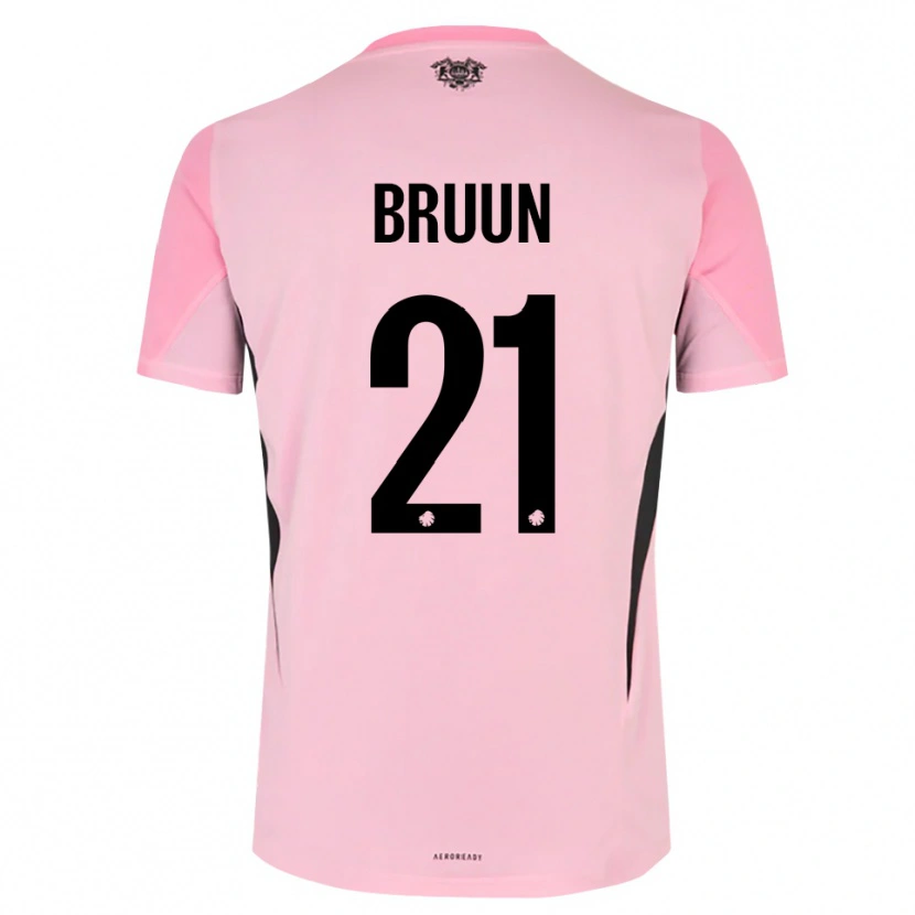 Danxen Män Alfred Bruun #21 Rosa Svart Målvaktströja 2025/26 T-tröja
