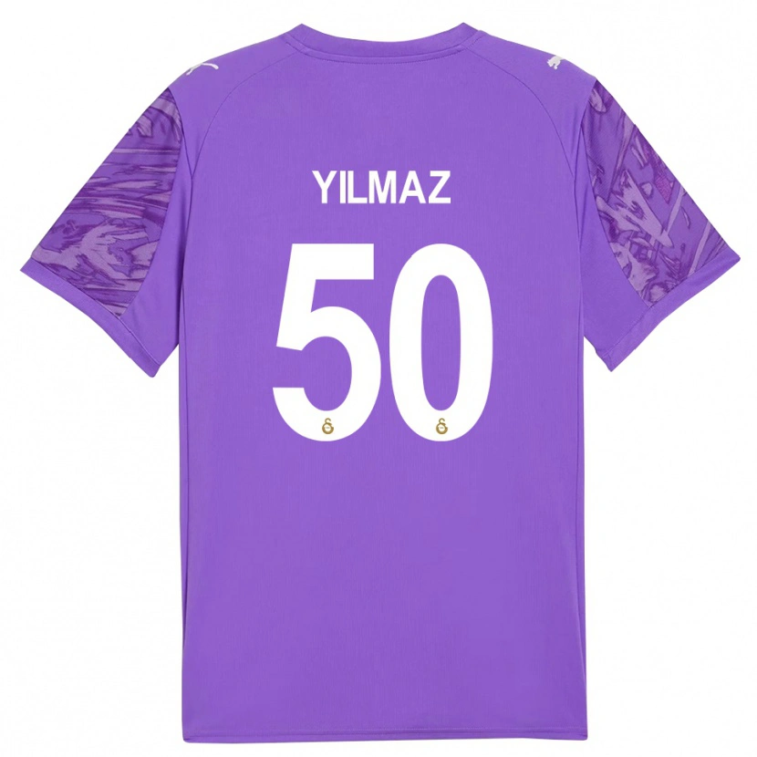 Danxen Män Jankat Yılmaz #50 Lila Vit Målvaktströja 2025/26 T-tröja