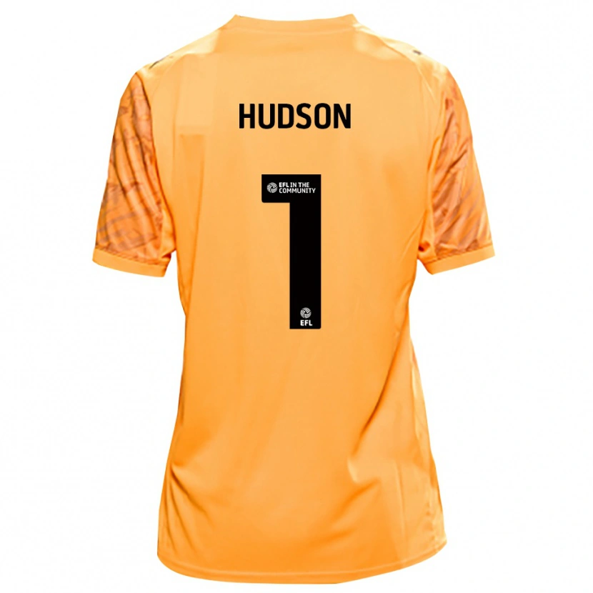 Danxen Kvinnor Mathew Hudson #1 Orange Svart Målvaktströja 2025/26 T-tröja