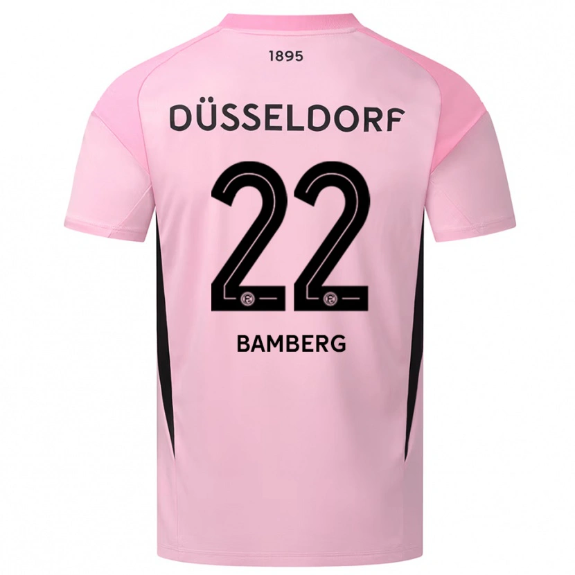 Danxen Kvinnor Julian Bamberg #22 Rosa Svart Målvaktströja 2025/26 T-tröja