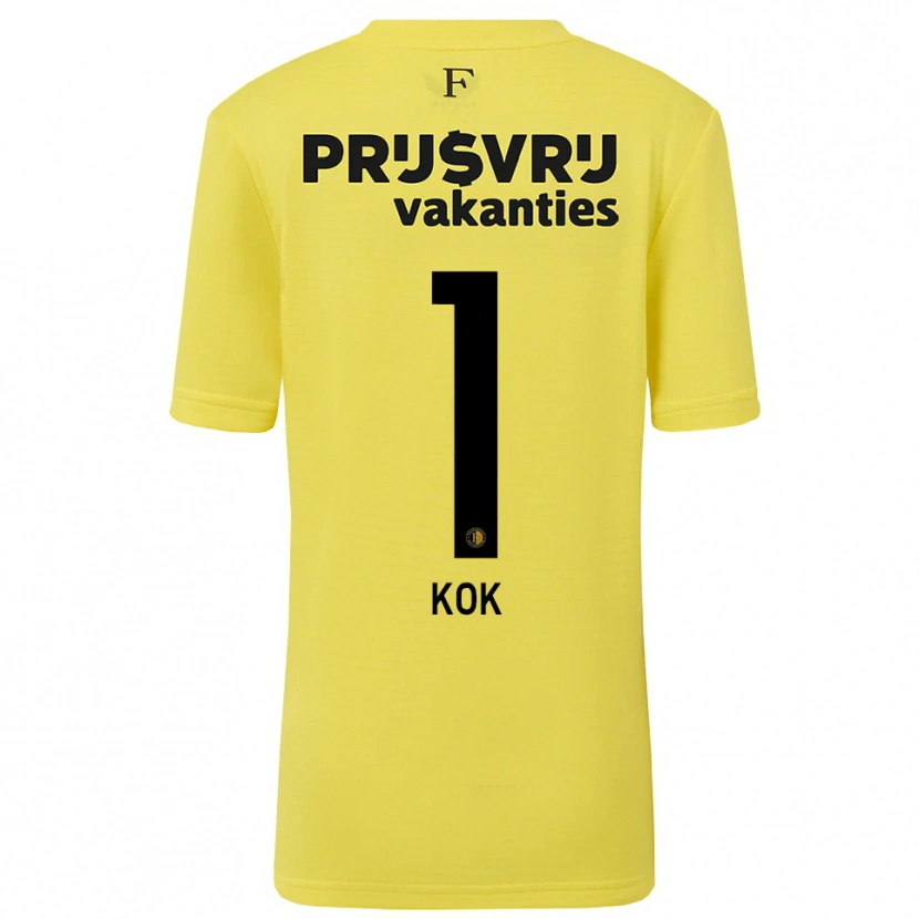 Danxen Kvinnor Stefan Kok #1 Gul Svart Målvaktströja 2025/26 T-tröja