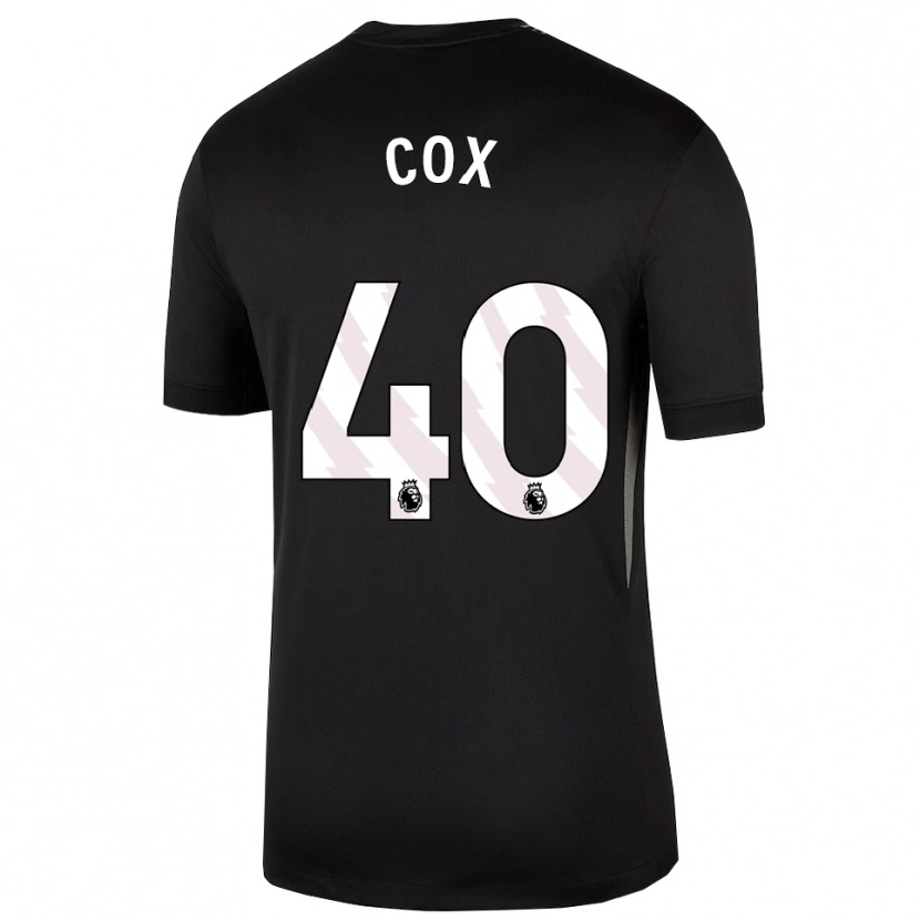 Danxen Kvinnor Katie Cox #40 Svart Vit Målvaktströja 2025/26 T-tröja