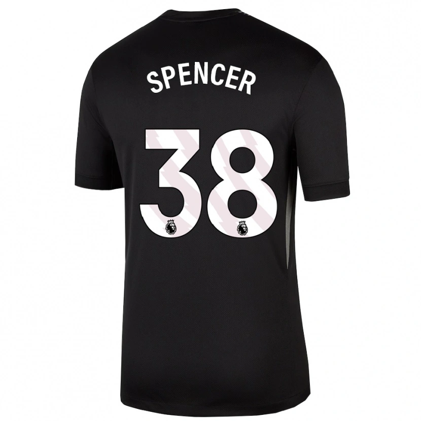 Danxen Kvinnor Becky Spencer #38 Svart Vit Målvaktströja 2025/26 T-tröja