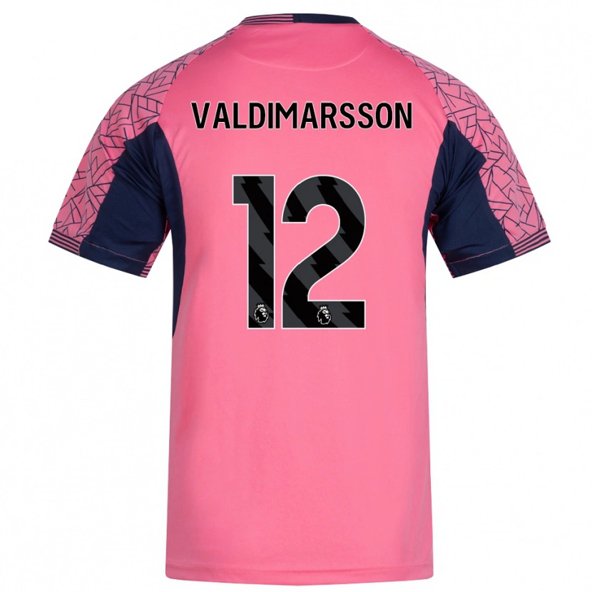 Danxen Kvinnor Hákon Rafn Valdimarsson #12 Rosa Svart Målvaktströja 2025/26 T-tröja