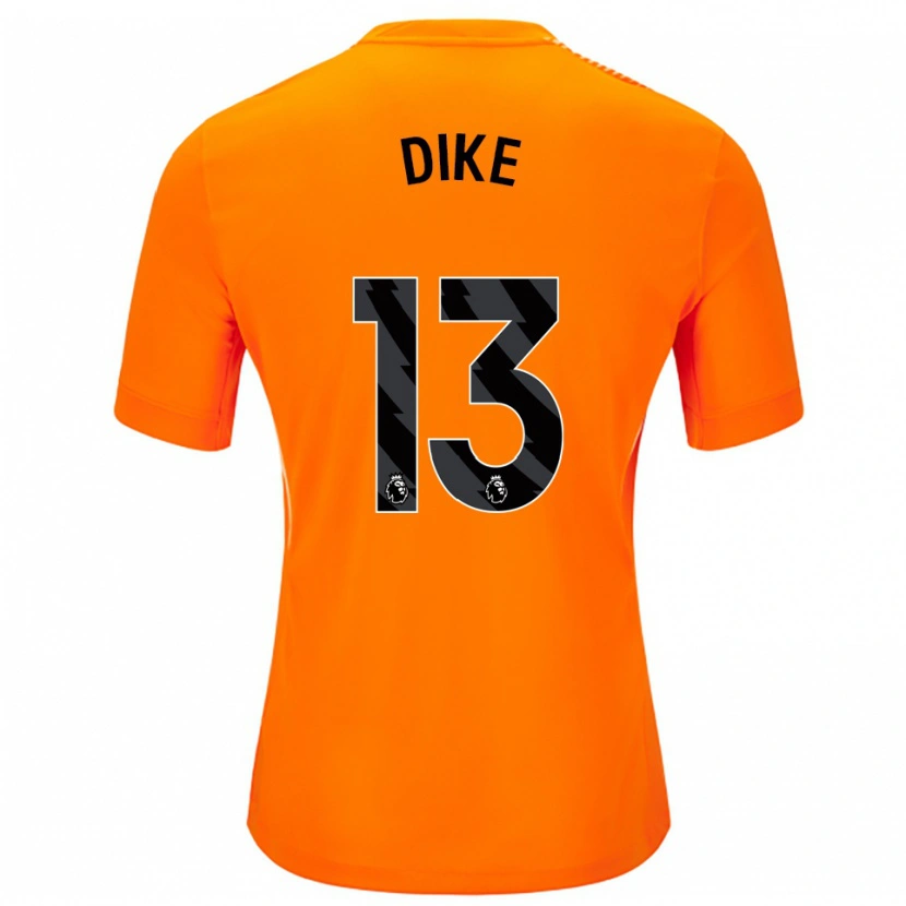 Danxen Kvinnor Michael Dike #13 Orange Svart Målvaktströja 2025/26 T-tröja