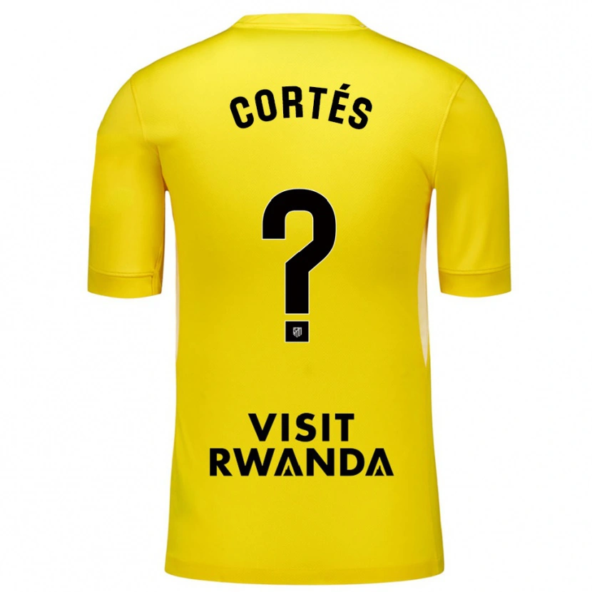 Danxen Kvinnor Lucas Cortés #0 Gul Svart Målvaktströja 2025/26 T-tröja