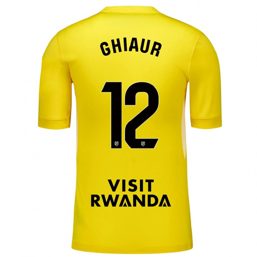 Danxen Kvinnor Octavian Ghiaur #12 Gul Svart Målvaktströja 2025/26 T-tröja