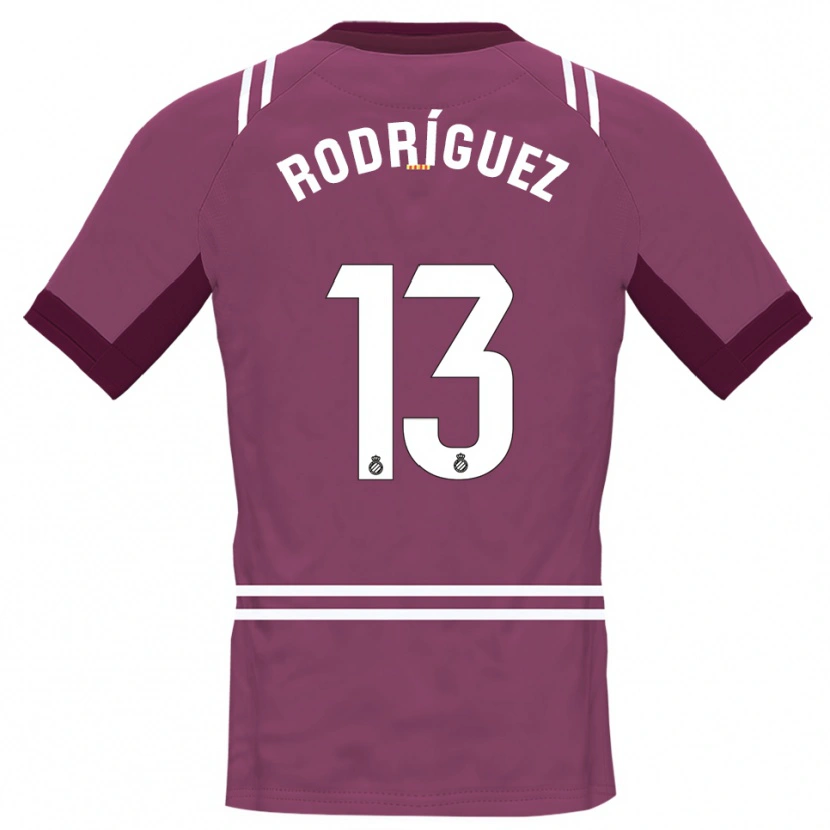 Danxen Kvinnor Joel Rodríguez #13 Burgundy Vit Målvaktströja 2025/26 T-tröja