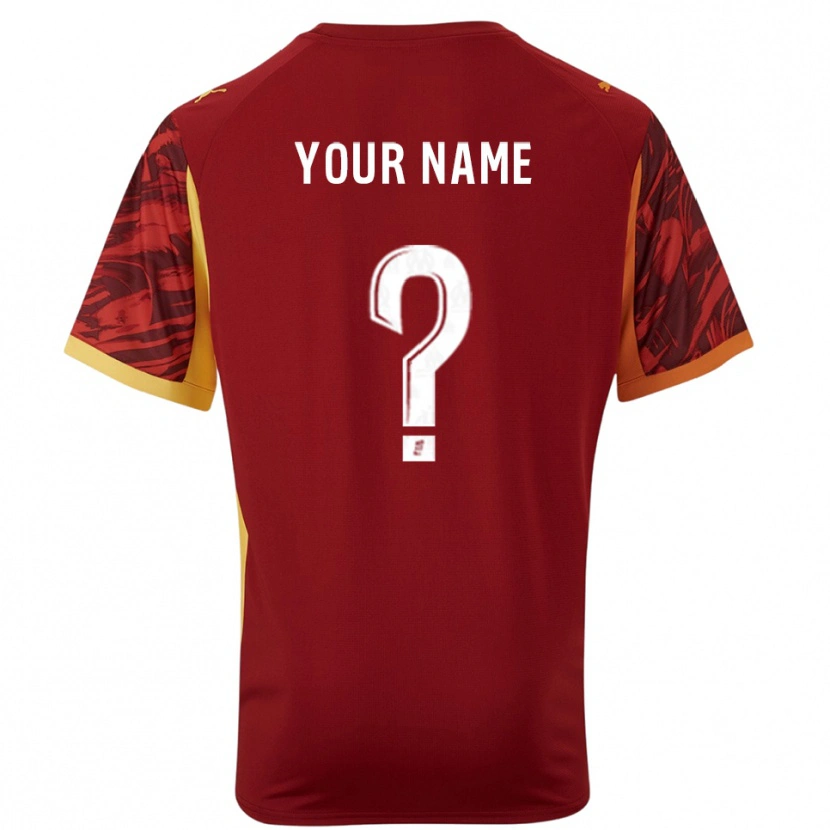 Danxen Kvinnor Olympique Marseille Burgundy Brun Målvaktströja 2025/26 T-tröja