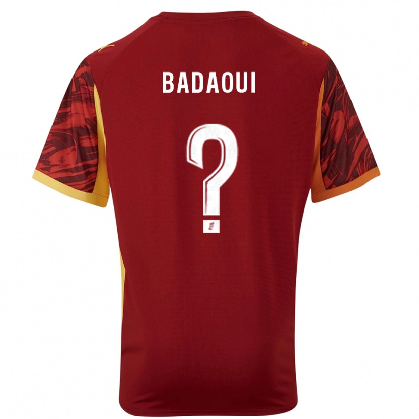 Danxen Kvinnor Yassine Badaoui #0 Burgundy Brun Målvaktströja 2025/26 T-tröja