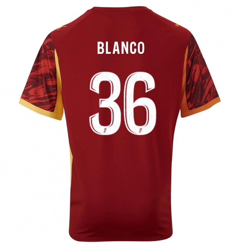 Danxen Kvinnor Rubén Blanco #36 Burgundy Brun Målvaktströja 2025/26 T-tröja