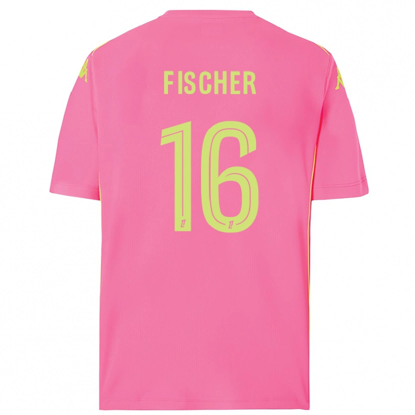 Danxen Kvinnor Jonathan Fischer #16 Hot Pink Målvaktströja 2025/26 T-tröja