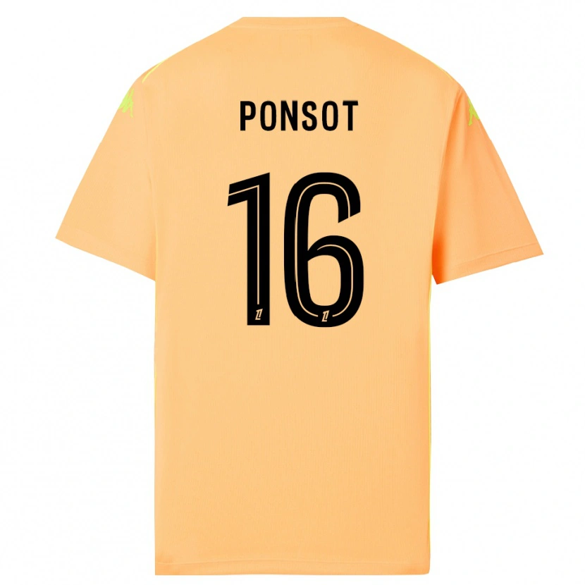 Danxen Kvinnor Martin Ponsot #16 Ljus Orange Svart Målvaktströja 2025/26 T-tröja