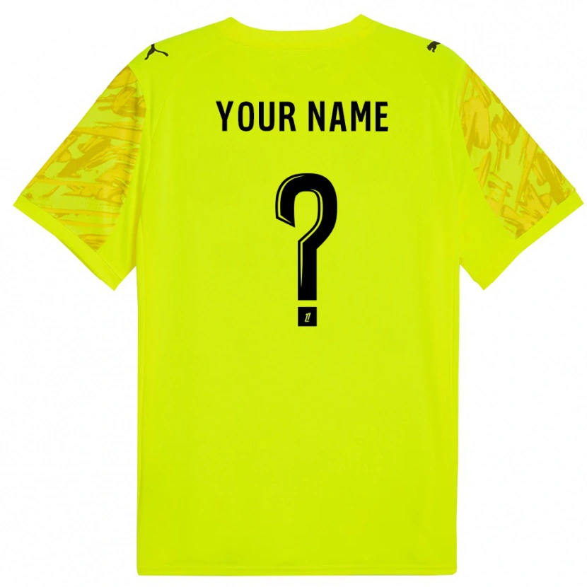 Danxen Kvinnor Stade Reims Fluorescerande Grön Gul Målvaktströja 2025/26 T-tröja