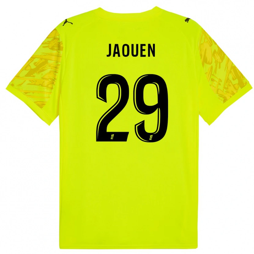 Danxen Kvinnor Ewen Jaouen #29 Fluorescerande Grön Gul Målvaktströja 2025/26 T-tröja