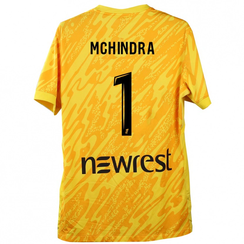 Danxen Kvinnor Naime Said Mchindra #1 Gul Svart Målvaktströja 2025/26 T-tröja