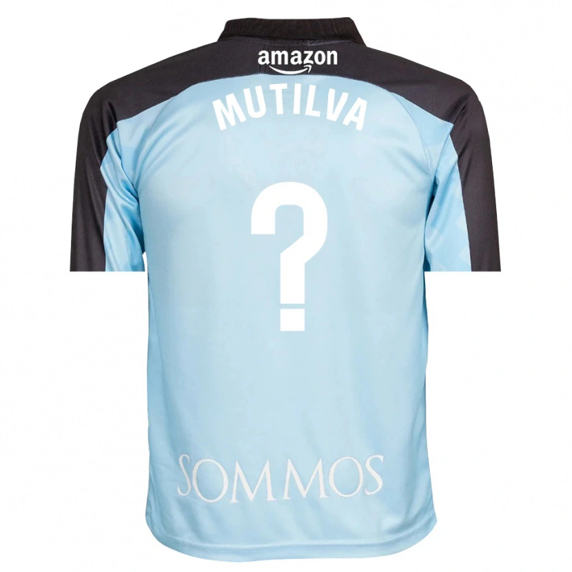 Danxen Kvinnor Aimar Mutilva #0 Ljusblå Svart Målvaktströja 2025/26 T-tröja