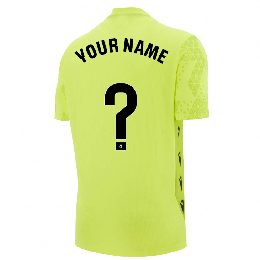 Danxen Kvinnor Burgos CF Gul Grön Svart Målvaktströja 2025/26 T-tröja