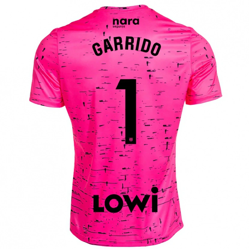 Danxen Kvinnor Javi Garrido #1 Djup Rosa Svart Målvaktströja 2025/26 T-tröja
