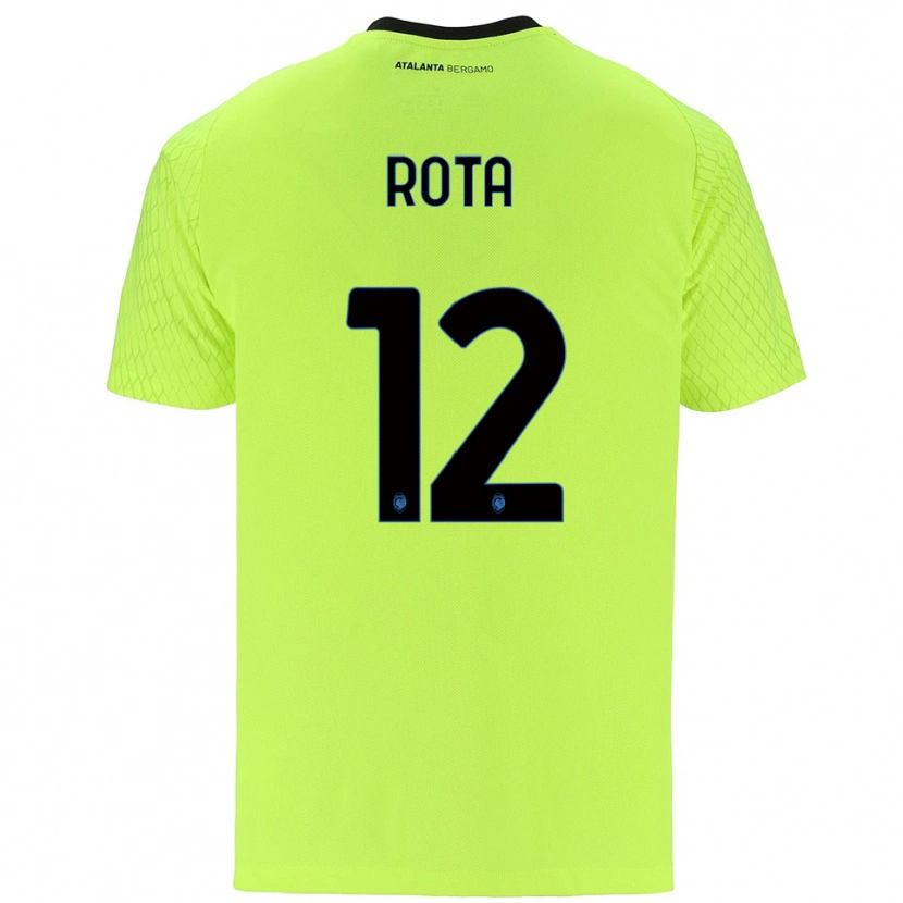 Danxen Kvinnor Nicolò Rota #12 Gul Grön Röd Målvaktströja 2025/26 T-tröja