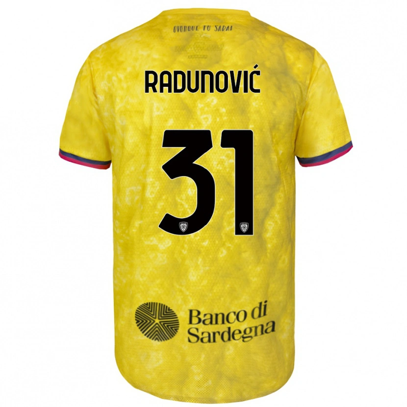 Danxen Kvinnor Boris Radunović #31 Gul Svart Målvaktströja 2025/26 T-tröja