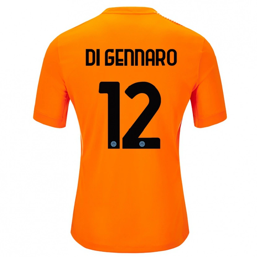 Danxen Kvinnor Raffaele Di Gennaro #12 Ljus Orange Svart Målvaktströja 2025/26 T-tröja