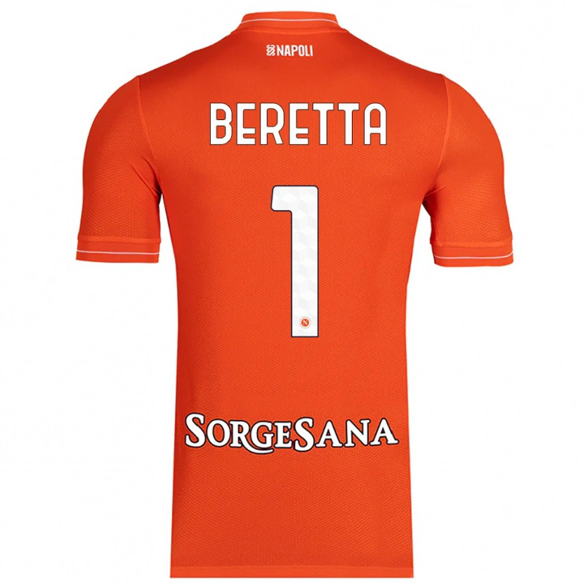 Danxen Kvinnor Beatrice Beretta #1 Orange Röd Vit Målvaktströja 2025/26 T-tröja