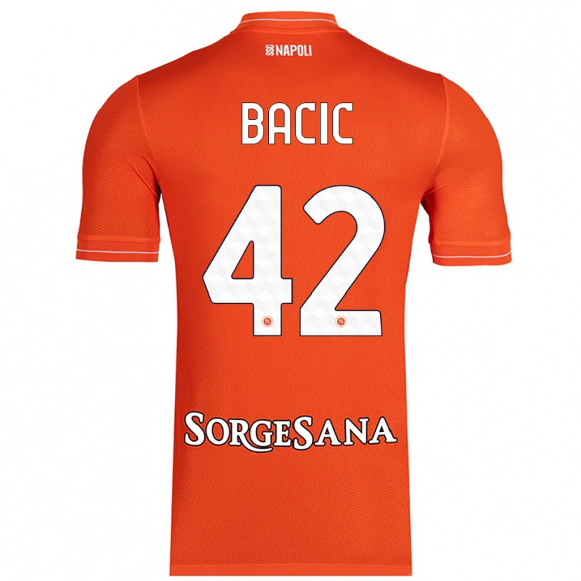 Danxen Kvinnor Doris Bačić #42 Orange Röd Vit Målvaktströja 2025/26 T-tröja