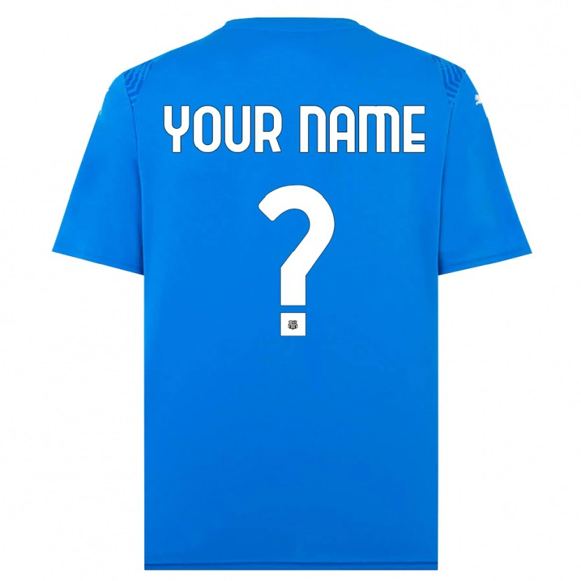 Danxen Kvinnor US Sassuolo Blå Vit Målvaktströja 2025/26 T-tröja