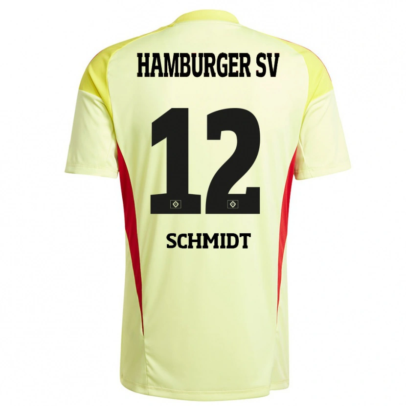 Danxen Kvinnor Bennet Schmidt #12 Gul Svart Röd Målvaktströja 2025/26 T-tröja