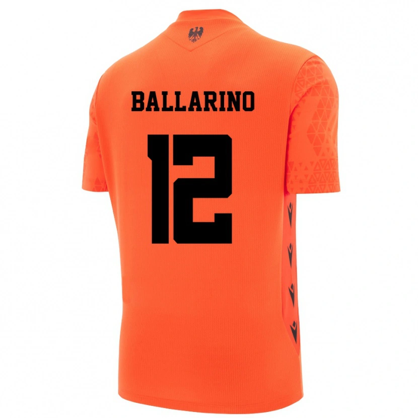 Danxen Kvinnor Alessio Ballarino #12 Mörk Orange Svart Målvaktströja 2025/26 T-tröja