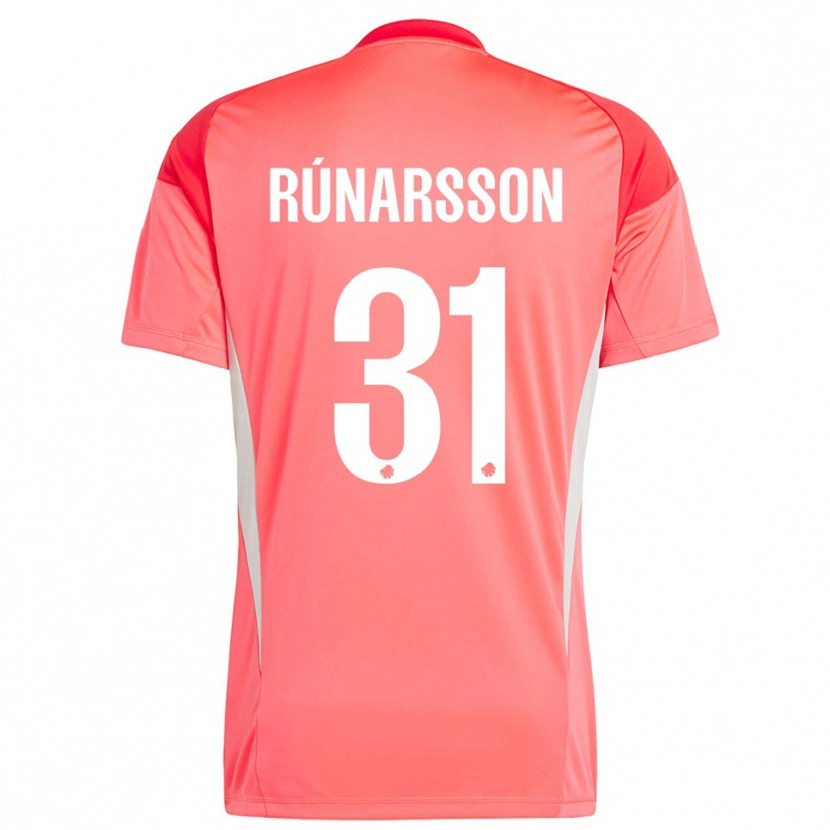 Danxen Kvinnor Rúnar Alex Rúnarsson #31 Röd Vit Målvaktströja 2025/26 T-tröja