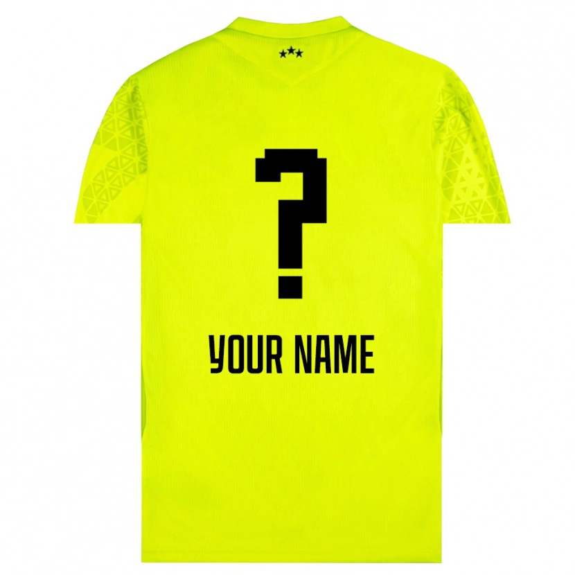 Danxen Kvinnor FK Crvena zvezda Grön Gul Svart Målvaktströja 2025/26 T-tröja