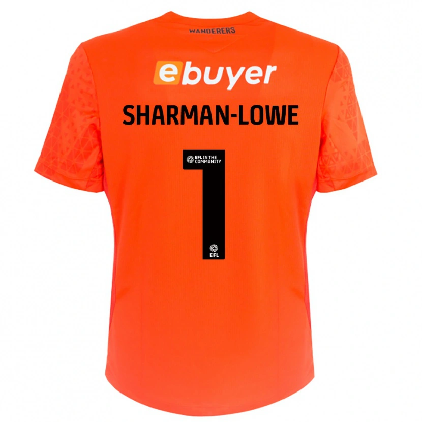 Danxen Kvinnor Teddy Sharman-Lowe #1 Orange Svart Målvaktströja 2025/26 T-tröja