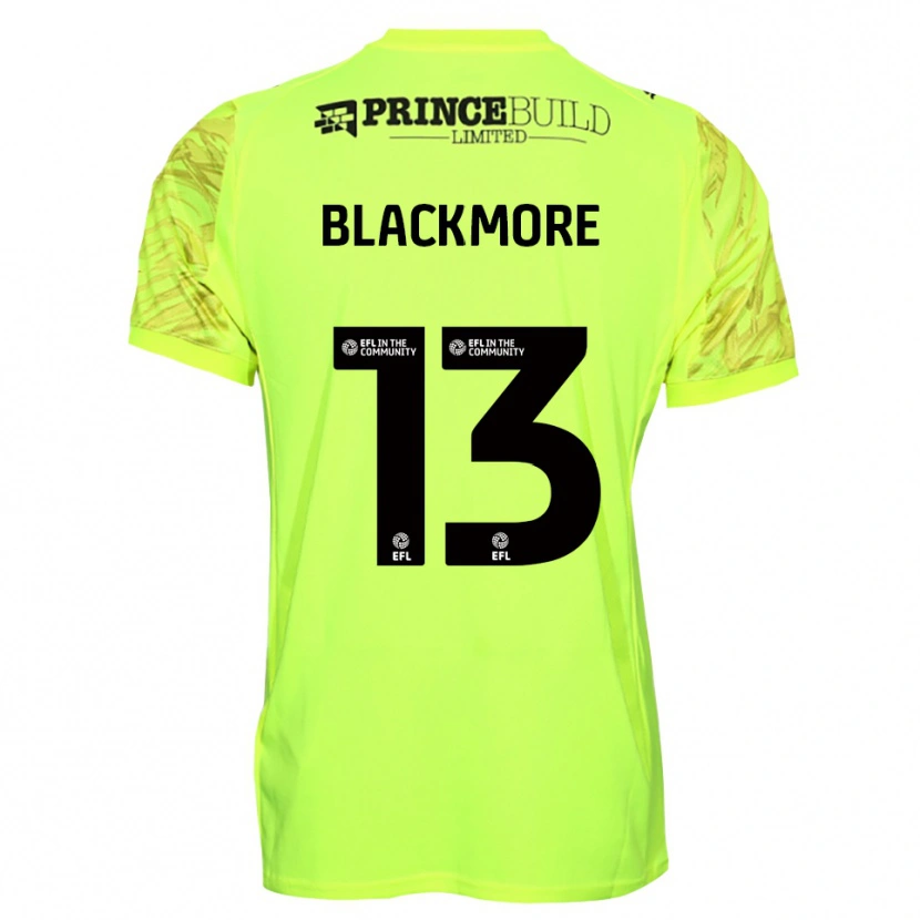 Danxen Kvinnor Will Blackmore #13 Fluorescerande Grön Svart Målvaktströja 2025/26 T-tröja