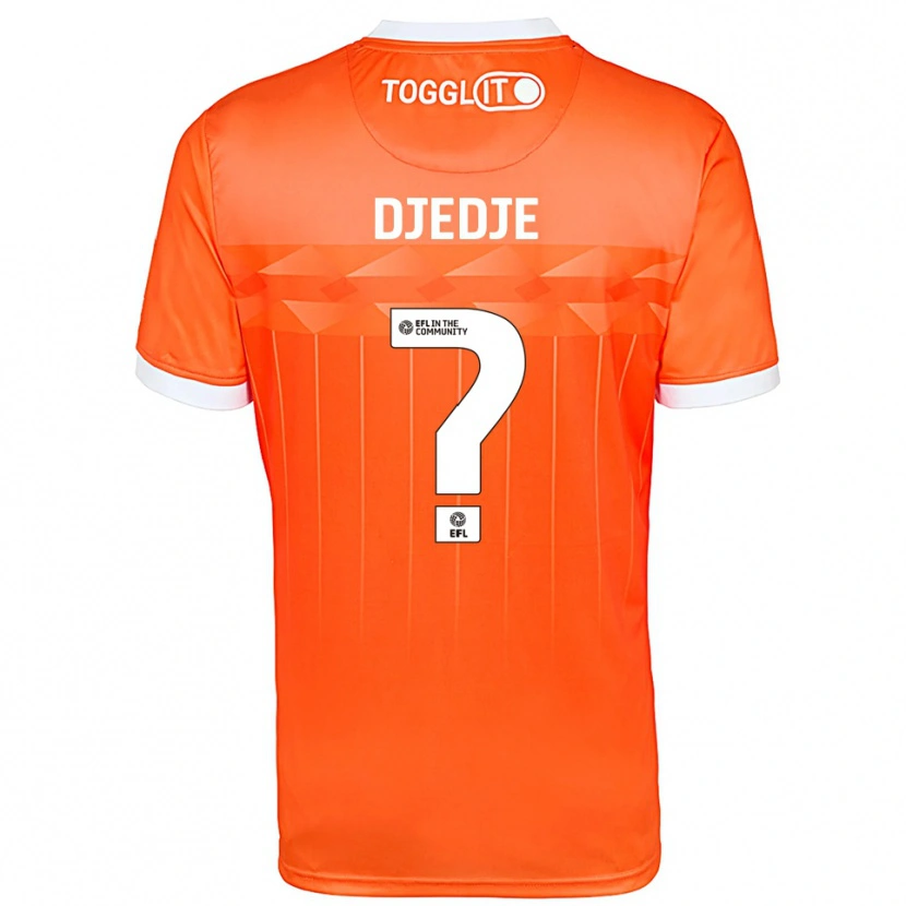Danxen Kvinnor Eterne Djedje #0 Orange Vit Målvaktströja 2025/26 T-tröja