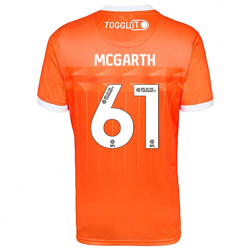Danxen Kvinnor Ethan McGarth #61 Orange Vit Målvaktströja 2025/26 T-tröja