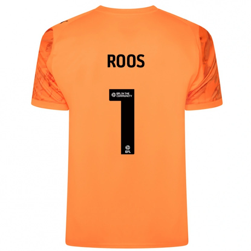 Danxen Kvinnor Kelle Roos #1 Orange Svart Målvaktströja 2025/26 T-tröja
