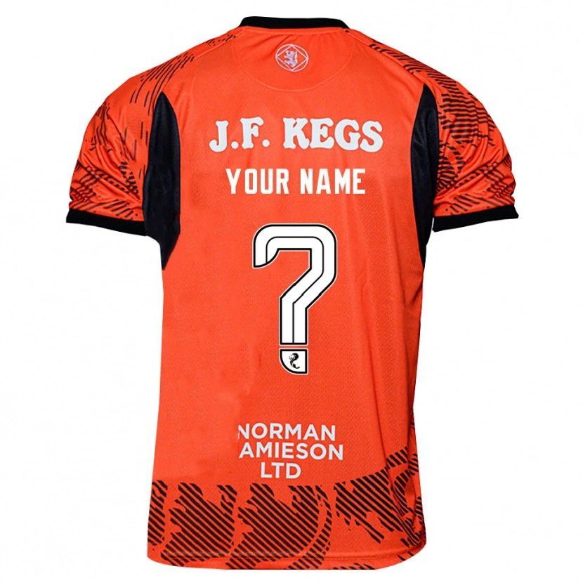 Danxen Kvinnor Dundee United Orange Svart Målvaktströja 2025/26 T-tröja