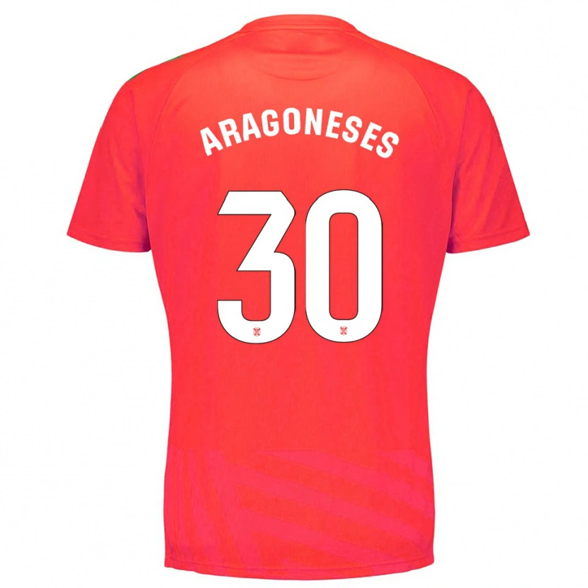 Danxen Kvinnor Sergio Aragoneses #30 Röd Vit Målvaktströja 2025/26 T-tröja