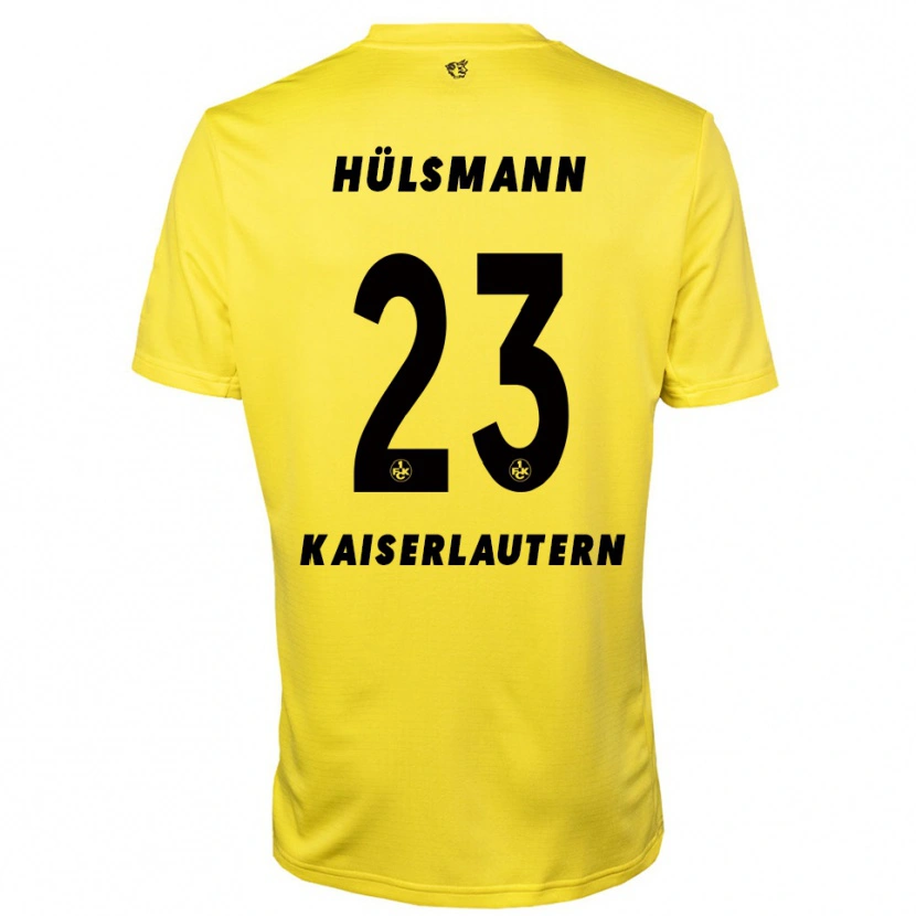 Danxen Kvinnor Randy Hülsmann #23 Gul Svart Målvaktströja 2025/26 T-tröja