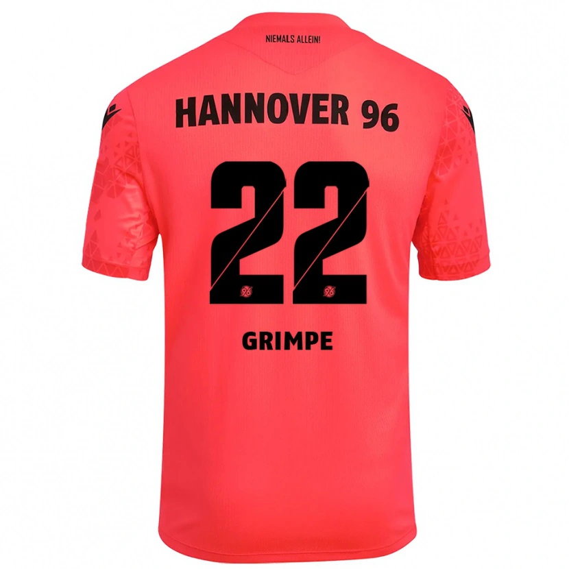 Danxen Kvinnor Luca-Joel Grimpe #22 Röd Svart Målvaktströja 2025/26 T-tröja