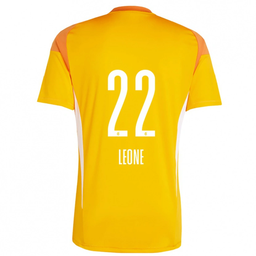 Danxen Kvinnor Vincent Leone #22 Gul Orange Målvaktströja 2025/26 T-tröja