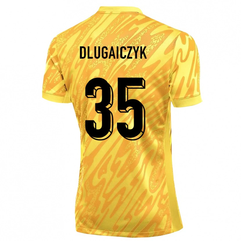 Danxen Kvinnor Alexander Dlugaiczyk #35 Gul Orange Målvaktströja 2025/26 T-tröja
