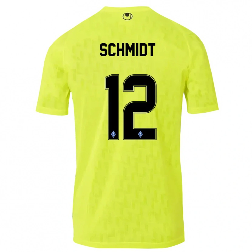 Danxen Kvinnor Niclas Schmidt #12 Gul Svart Målvaktströja 2025/26 T-tröja